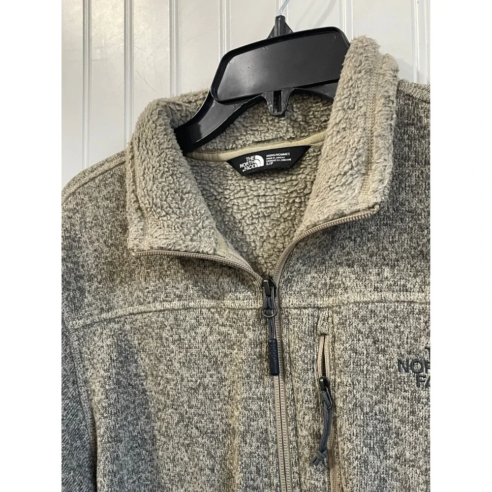 The North Face Fleece Sweater Mens Small Gordon Lyons Quarter Grey Pullover
